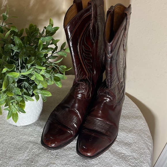 Dan Post Brown Western Cowboy Boot / Size 9 D - Picture 2 of 9